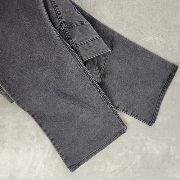 Riders By Lee Womens Jeans 16W Plus Boot Cut Muted Black Denim Zip Fly BOO6E - Picture 4 of 10